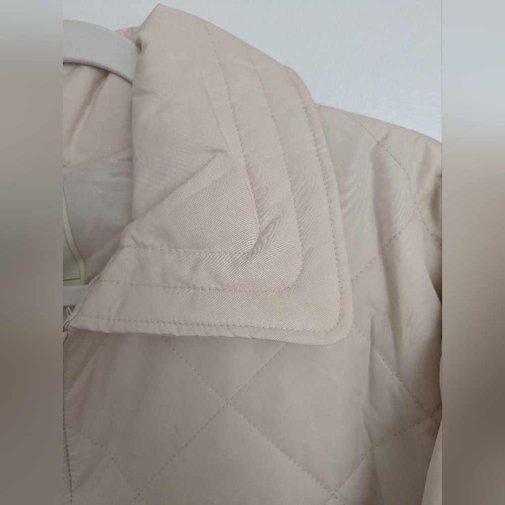 Cream Quilted Jacket - Picture 7 of 11